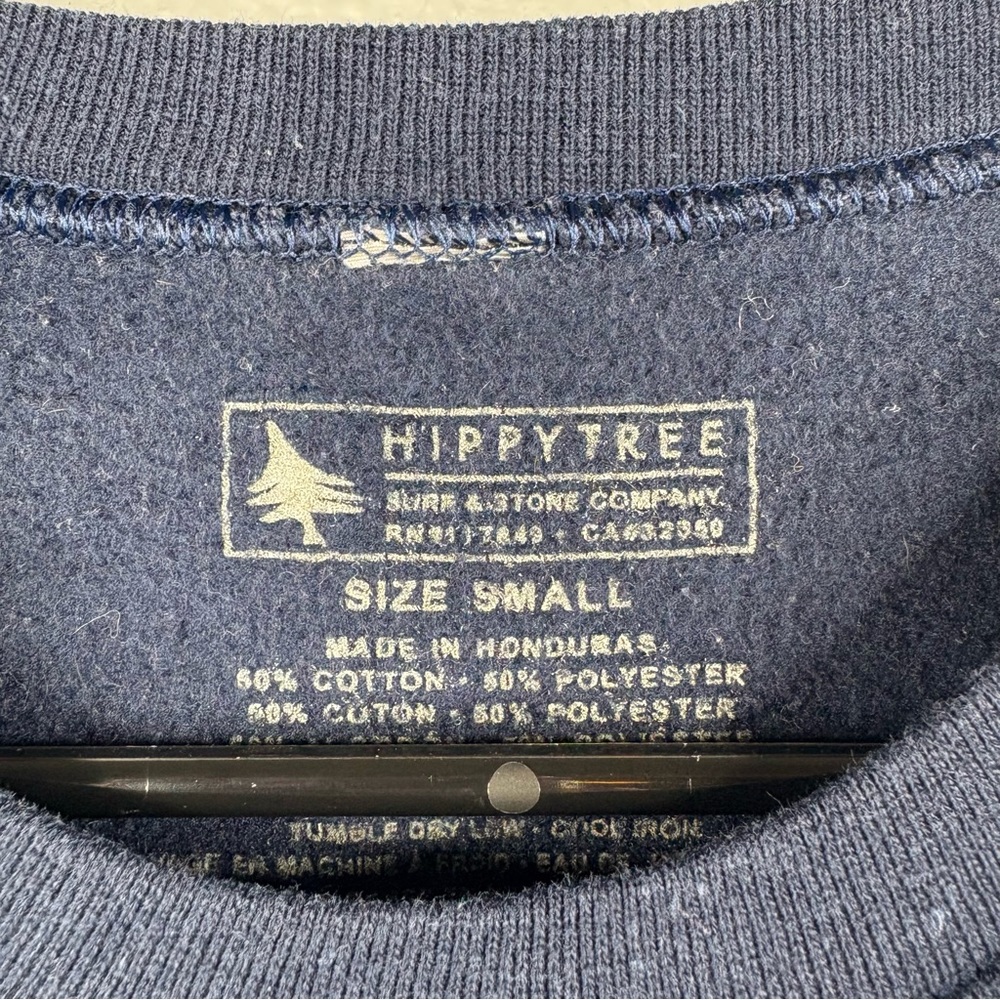 HippyTree Navy Crewneck Sweatshirt - Picture 4 of 8